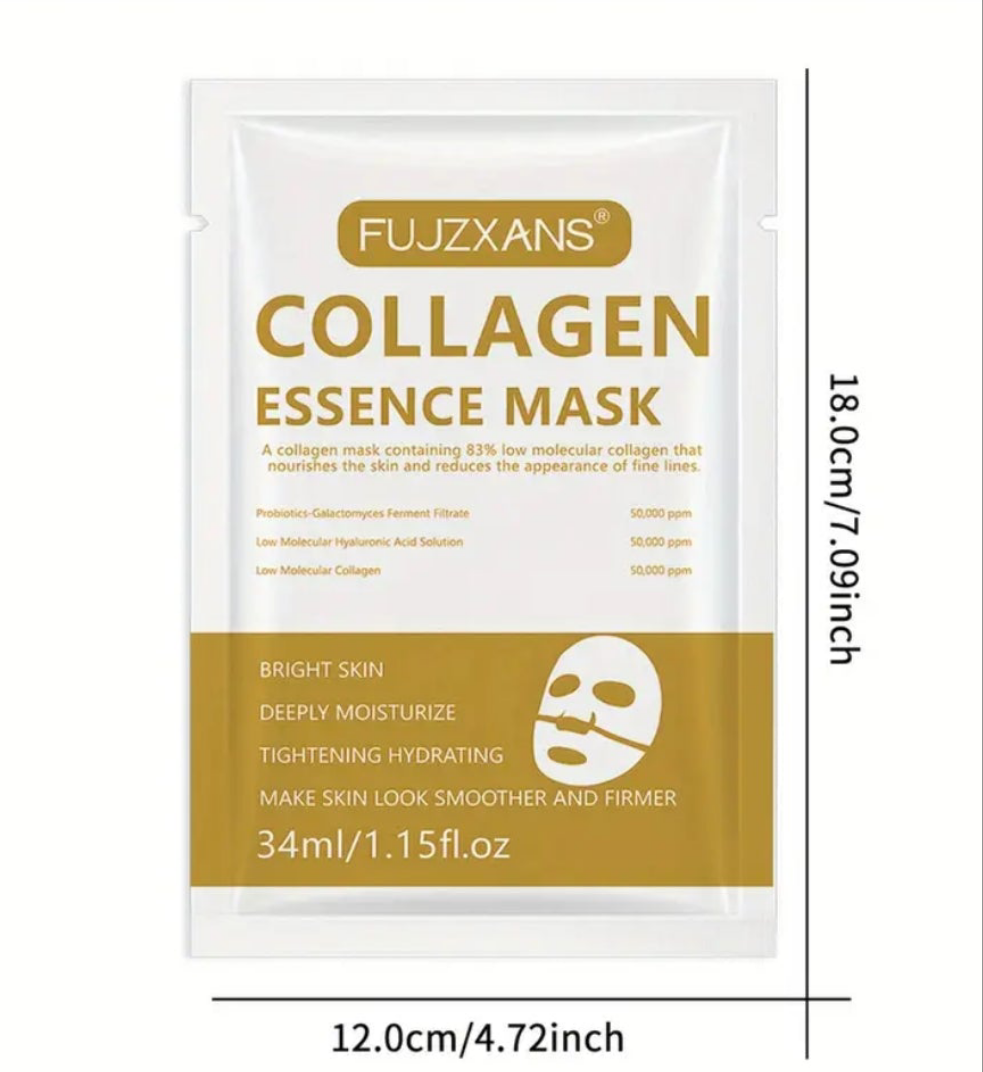 Masque éclat et luminosité , à base de collagène , hydrate , nourrit , tonifie et raffermit la peau