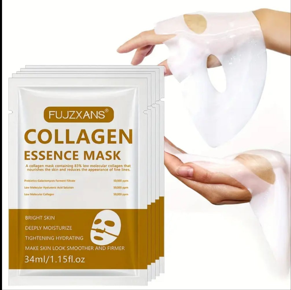 Masque éclat et luminosité , à base de collagène , hydrate , nourrit , tonifie et raffermit la peau