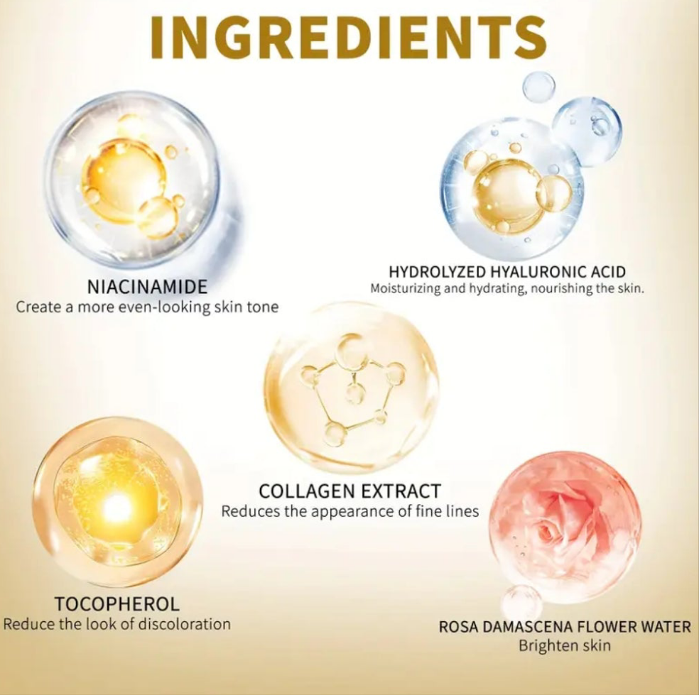 Masque éclat et luminosité , à base de collagène , hydrate , nourrit , tonifie et raffermit la peau