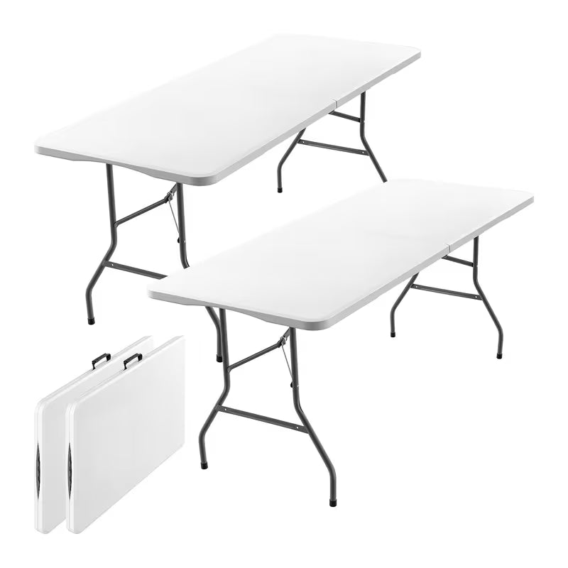 Tables pliantes blanches 180x70x73 cm – Lot de 10