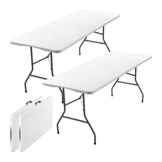 Tables pliantes blanches 180x70x73 cm – Lot de 10