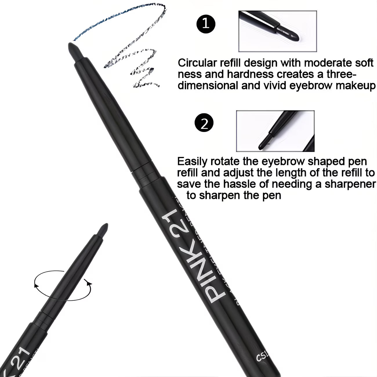 Crayons à paupières waterproof – Longue tenue & précision