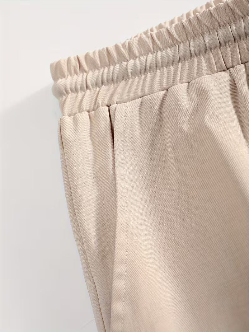 Ensemble Homme 2 Pièces T-shirt Manches Longues et Pantalon Ample à Cordon de Serrage Décontracté