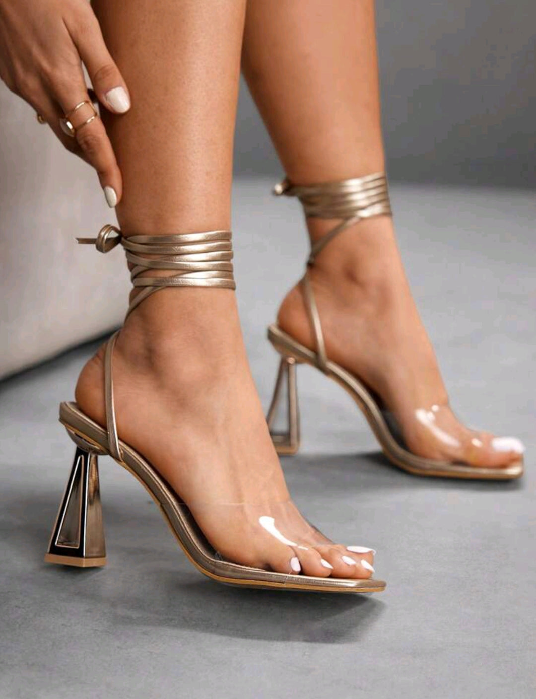 Sandales à talons hauts