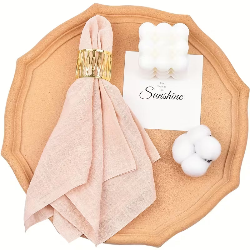 Serviettes en coton pur – Style campagne
