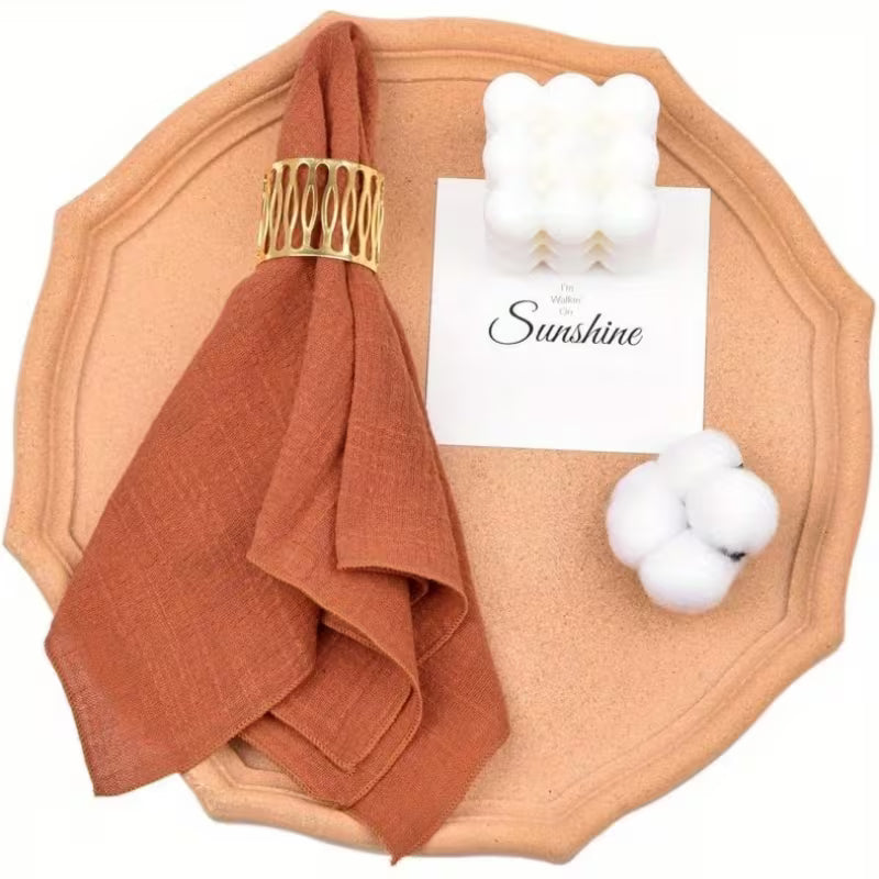 Serviettes en coton pur – Style campagne